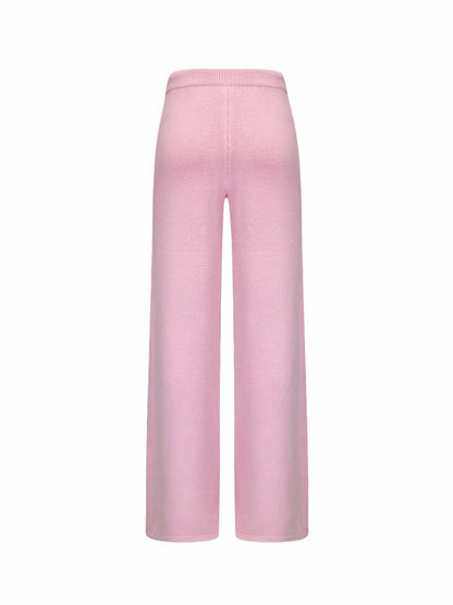 Nana Jacqueline Addison Pants: Pink Knit Pants for Resort Brunch Pink