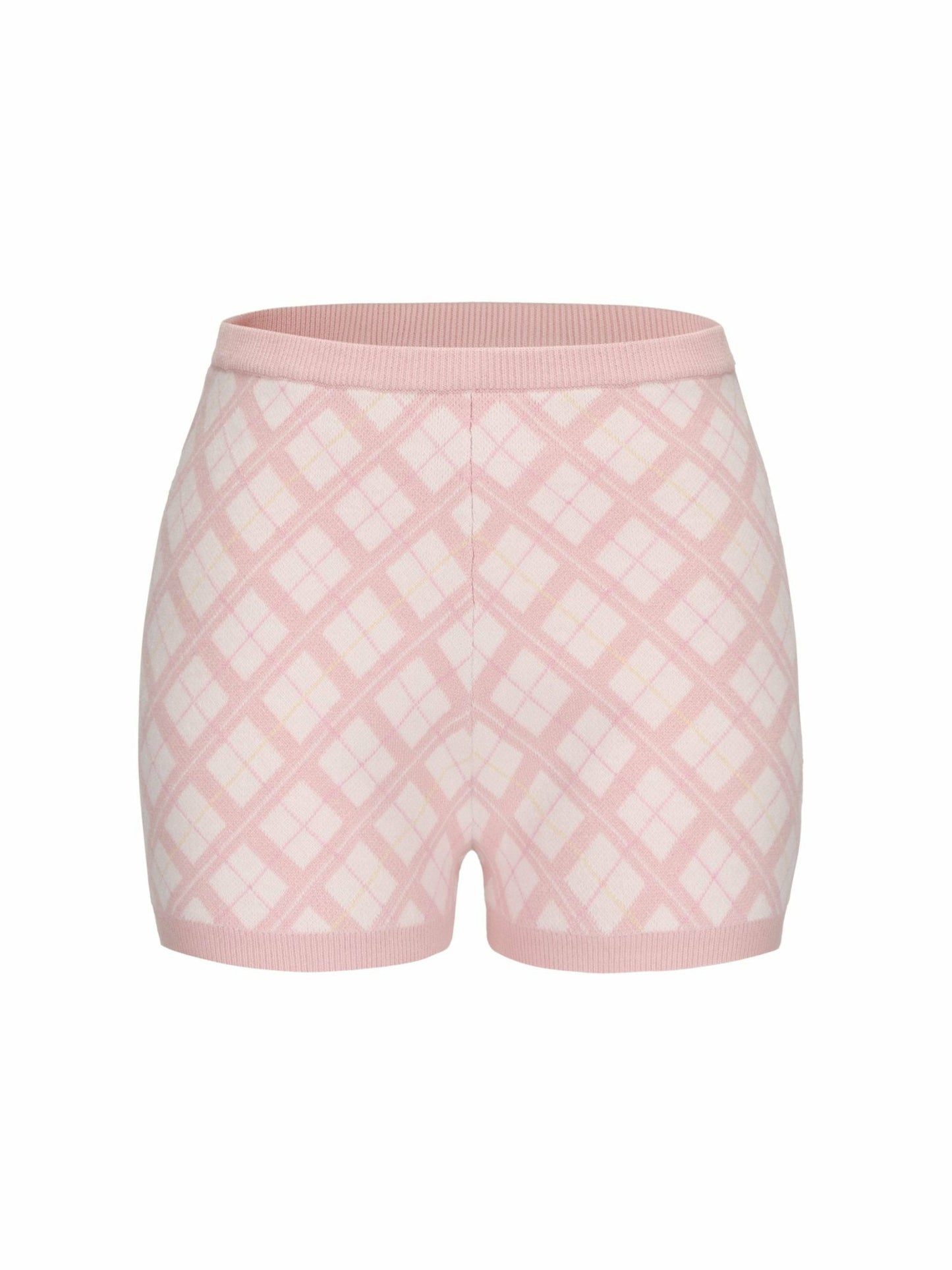 Nana Jacqueline Penelope Shorts: Pink Knit Shorts for Resort Brunch Pink
