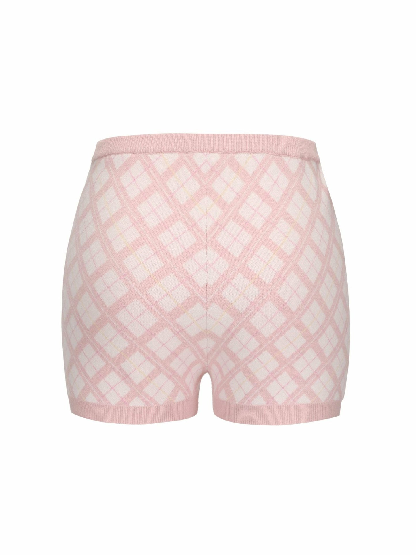 Nana Jacqueline Penelope Shorts: Pink Knit Shorts for Resort Brunch Pink