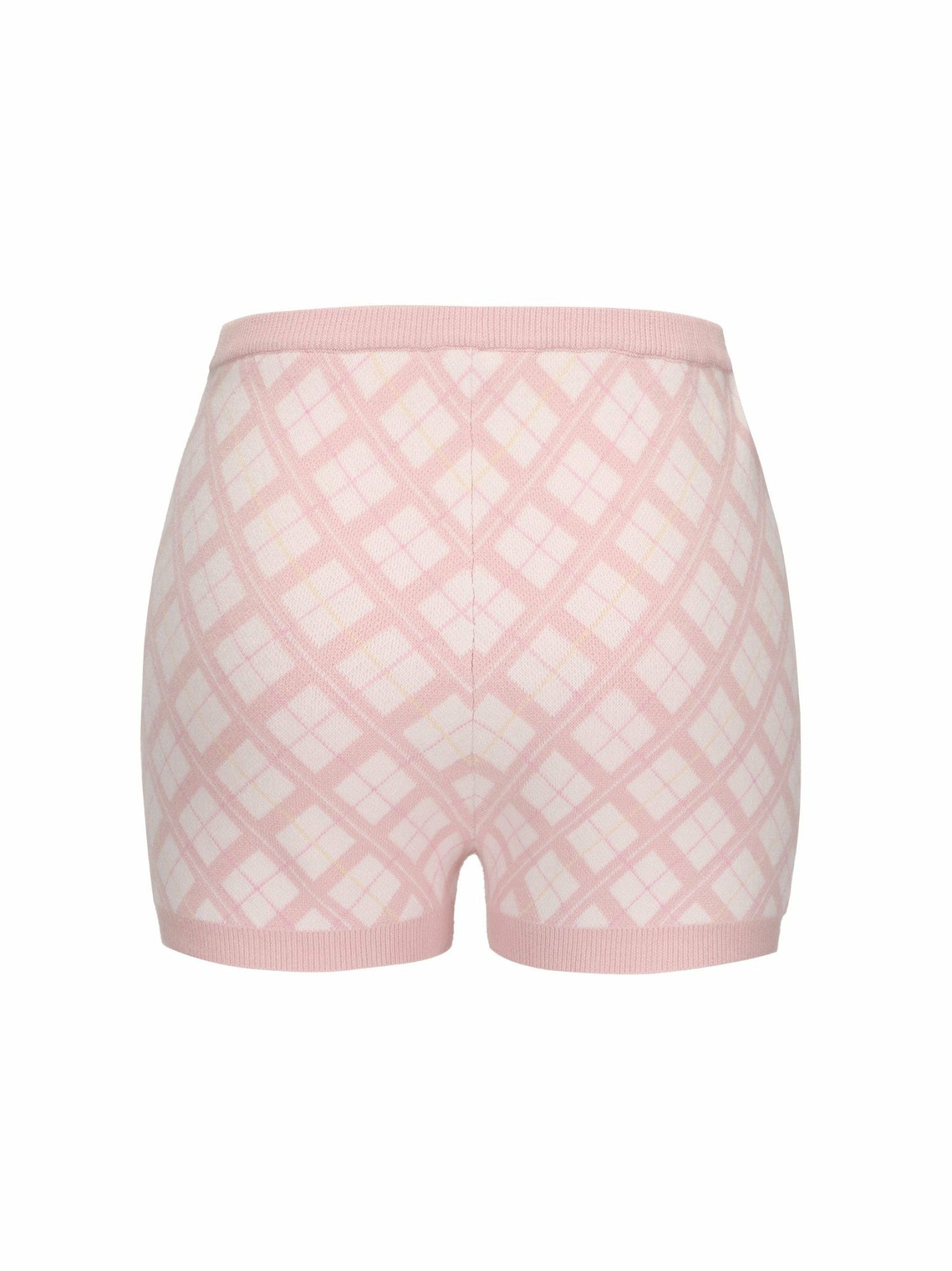 Nana Jacqueline Penelope Shorts: Pink Knit Shorts for Resort Brunch Pink