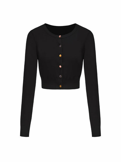 Nana Jacqueline Ashley Cardigan: Black Cardigan for Brunch Black