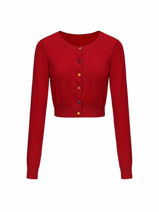 Nana Jacqueline Ashley Cardigan: Red Cardigan for Brunch Red