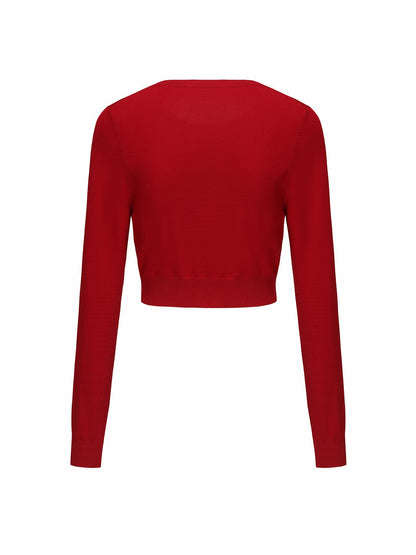 Nana Jacqueline Ashley Cardigan: Red Cardigan for Brunch Red