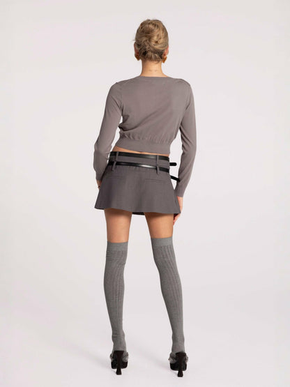 Nana Jacqueline Ashley Cardigan: Grey Cardigan for Brunch Grey