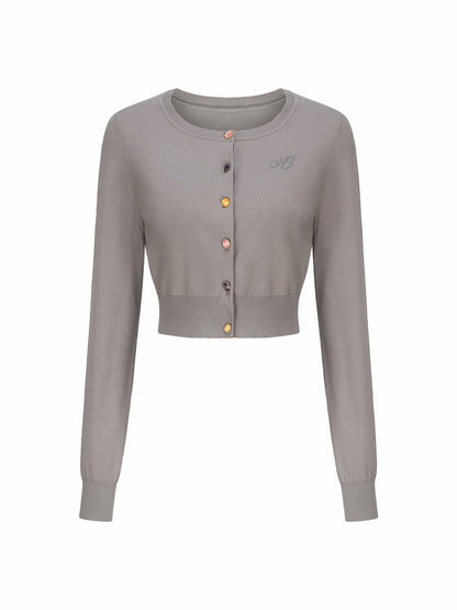 Nana Jacqueline Ashley Cardigan: Grey Cardigan for Brunch Grey