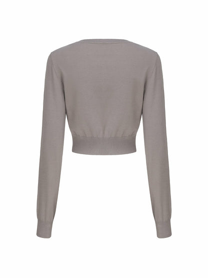 Nana Jacqueline Ashley Cardigan: Grey Cardigan for Brunch Grey