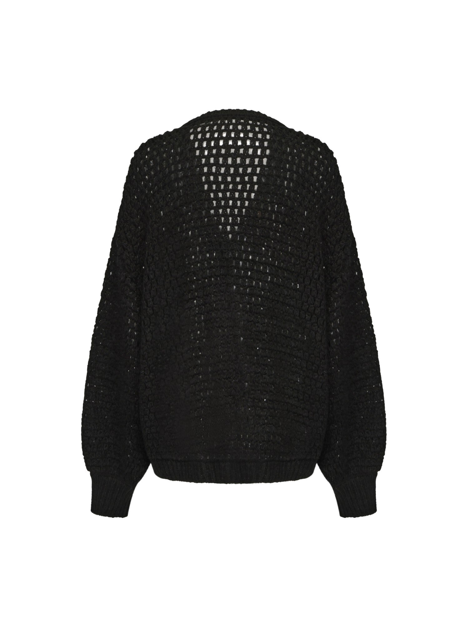 Nana Jacqueline Alexis Cardigan + Scarf Set: Black Knit Set for Luxury Leisure Black