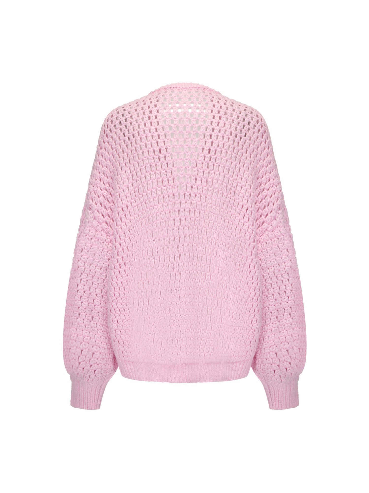Nana Jacqueline Alexis Cardigan + Scarf Set: Pink Knit Set for Resort Brunch Pink