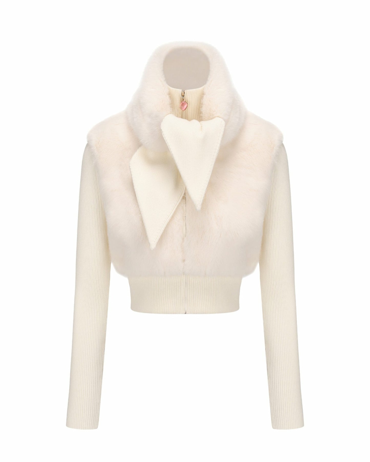 Nana Jacqueline Hailey Knit Jacket: White Knit Jacket for Resort Brunch White