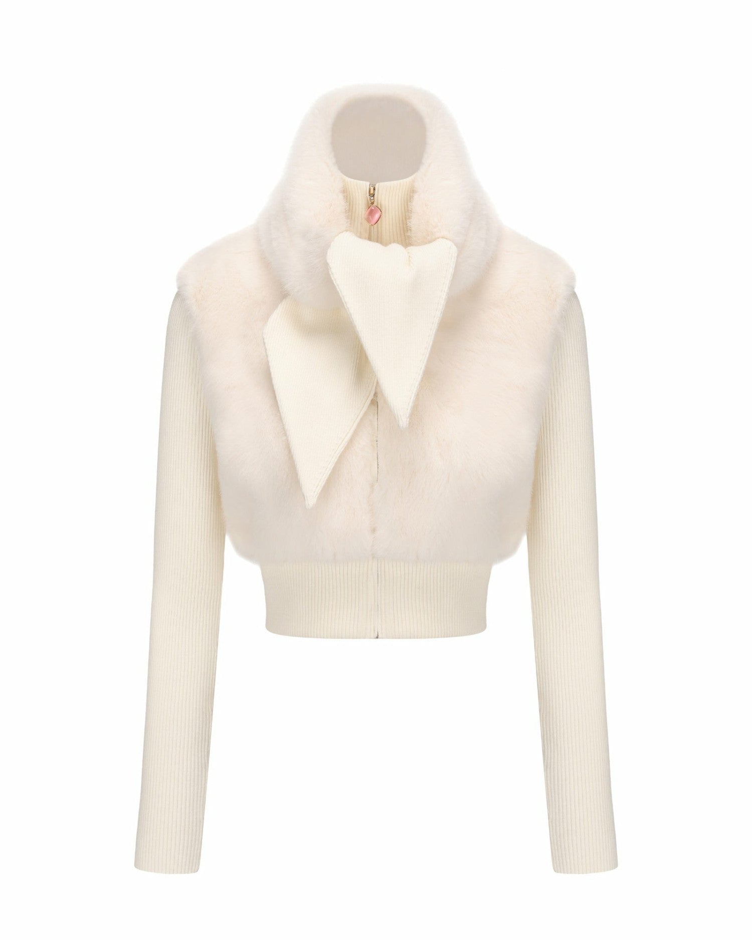 Nana Jacqueline Hailey Knit Jacket: White Knit Jacket for Resort Brunch White
