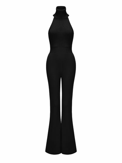 Nana Jacqueline Gwen Jumpsuit: Black Jumpsuit for Cocktail Party Black