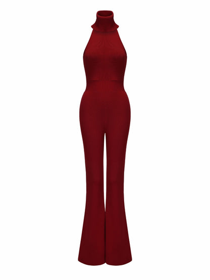 Nana Jacqueline Gwen Jumpsuit: Red Jumpsuit for Cocktail Party Red