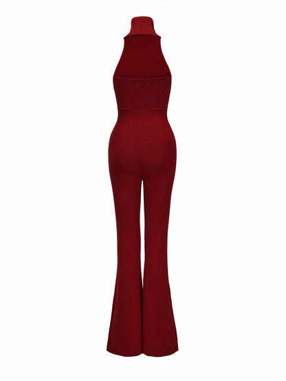 Nana Jacqueline Gwen Jumpsuit: Red Jumpsuit for Cocktail Party Red