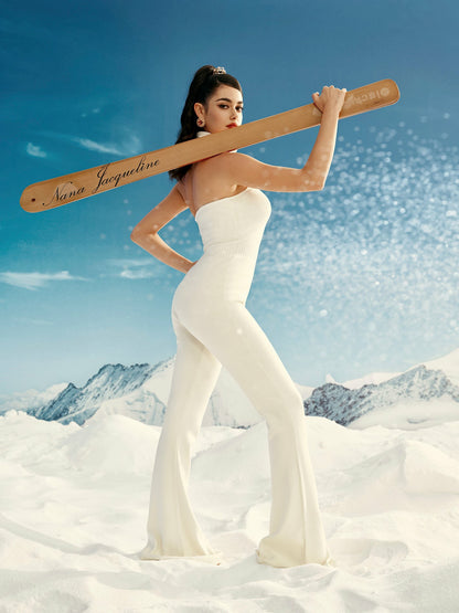 Nana Jacqueline Gwen Jumpsuit: White Jumpsuit for Engagement Party White