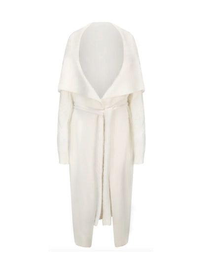 Nana Jacqueline Bianca Knit Cardigan: White Knit Cardigan for Resort Outfit White