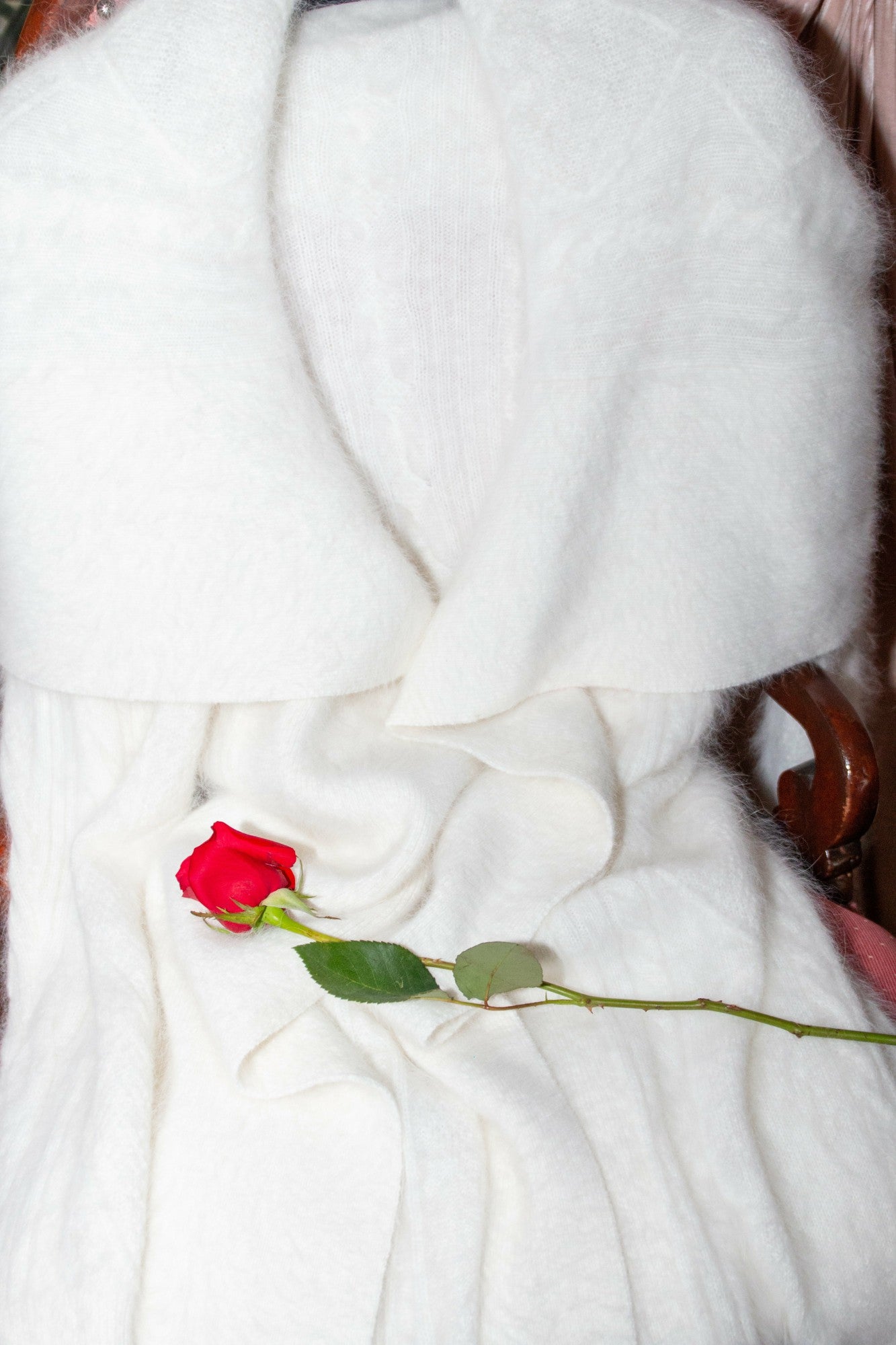 Nana Jacqueline Bianca Knit Cardigan: White Knit Cardigan for Resort Outfit White