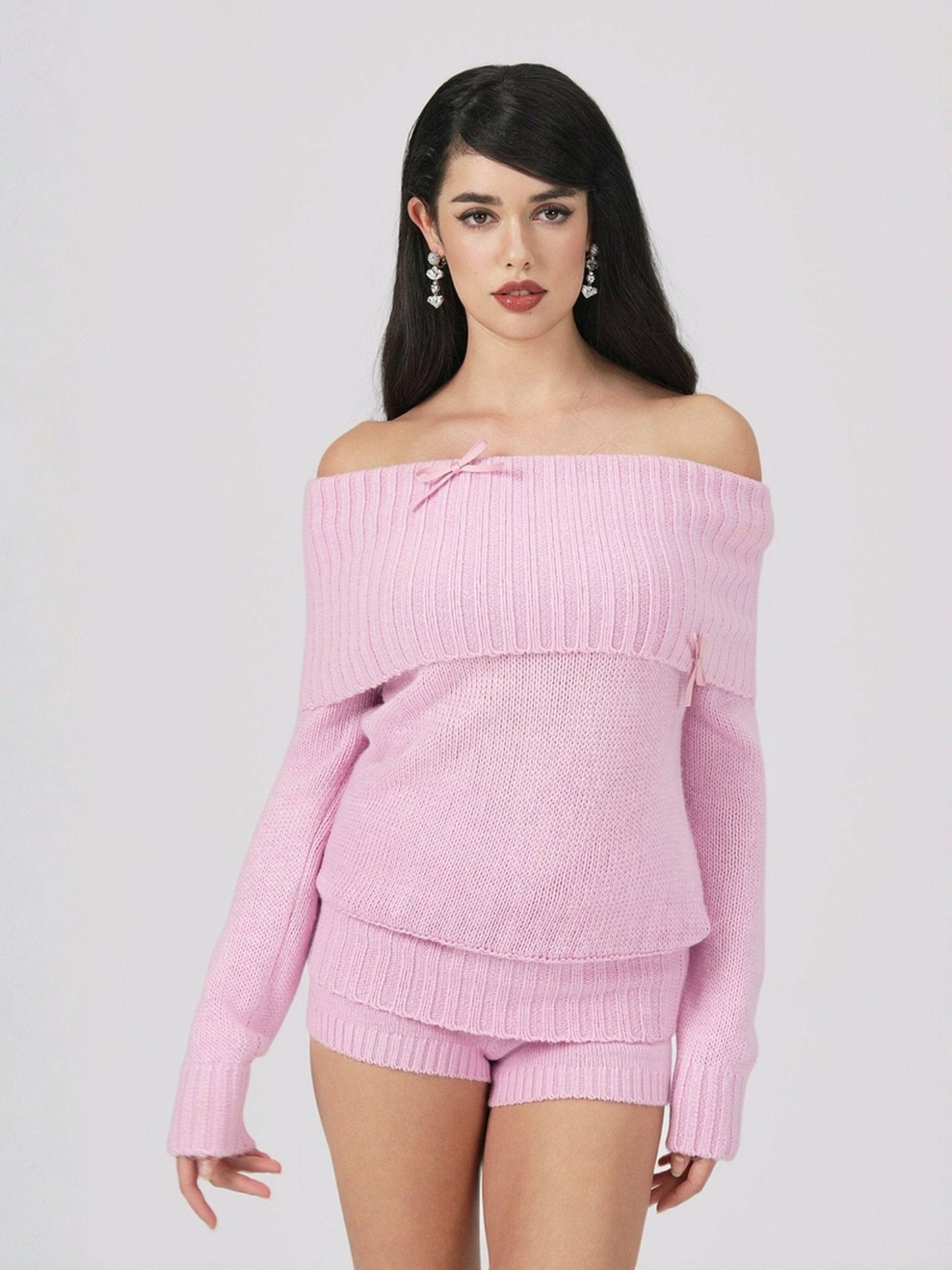 Nana Jacqueline Alice Top: Pink Knit Top for Brunch Pink