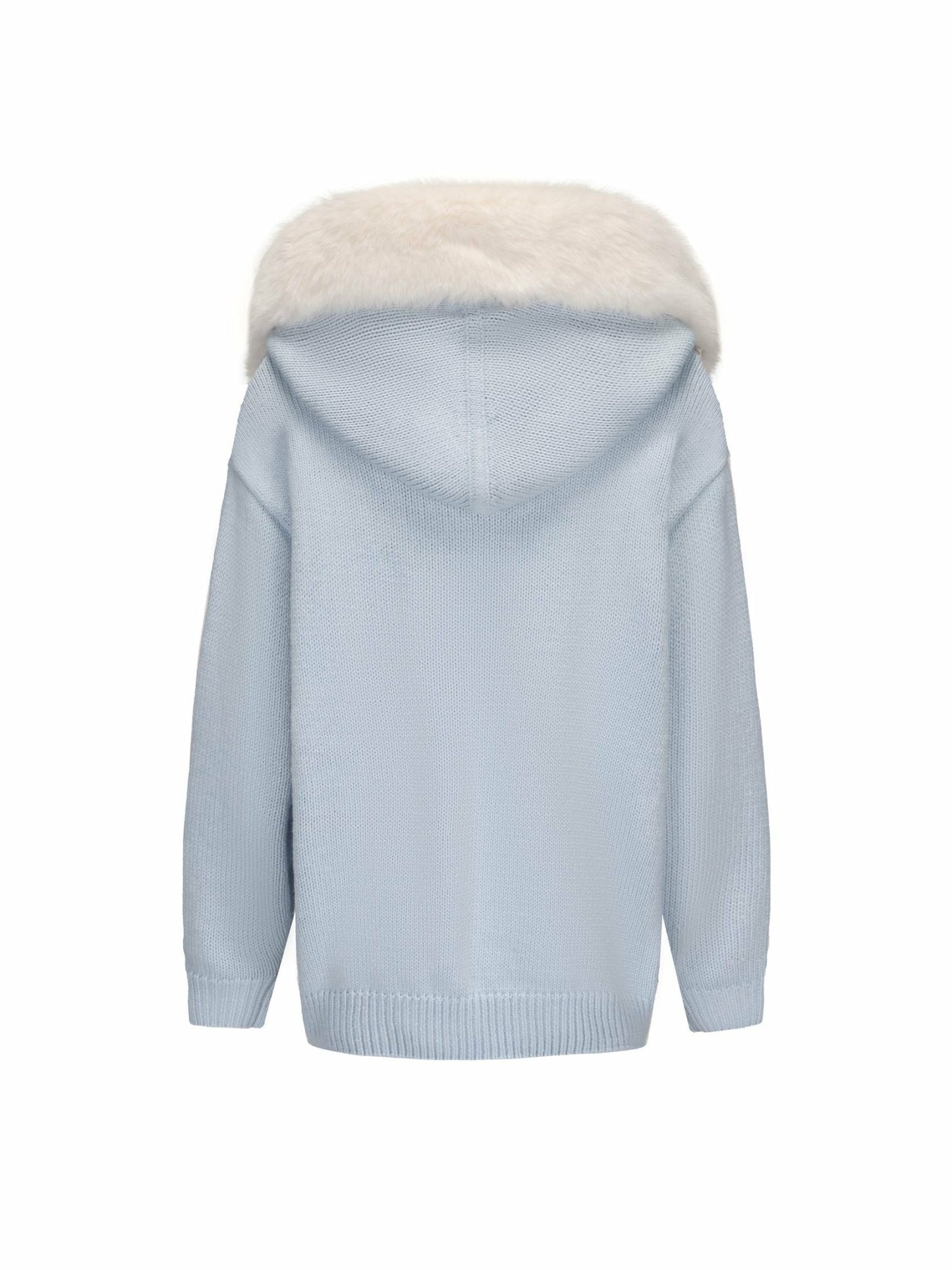 Nana Jacqueline Ava Fur Sweatshirt: Blue Sweatshirt for Ski Resort Blue