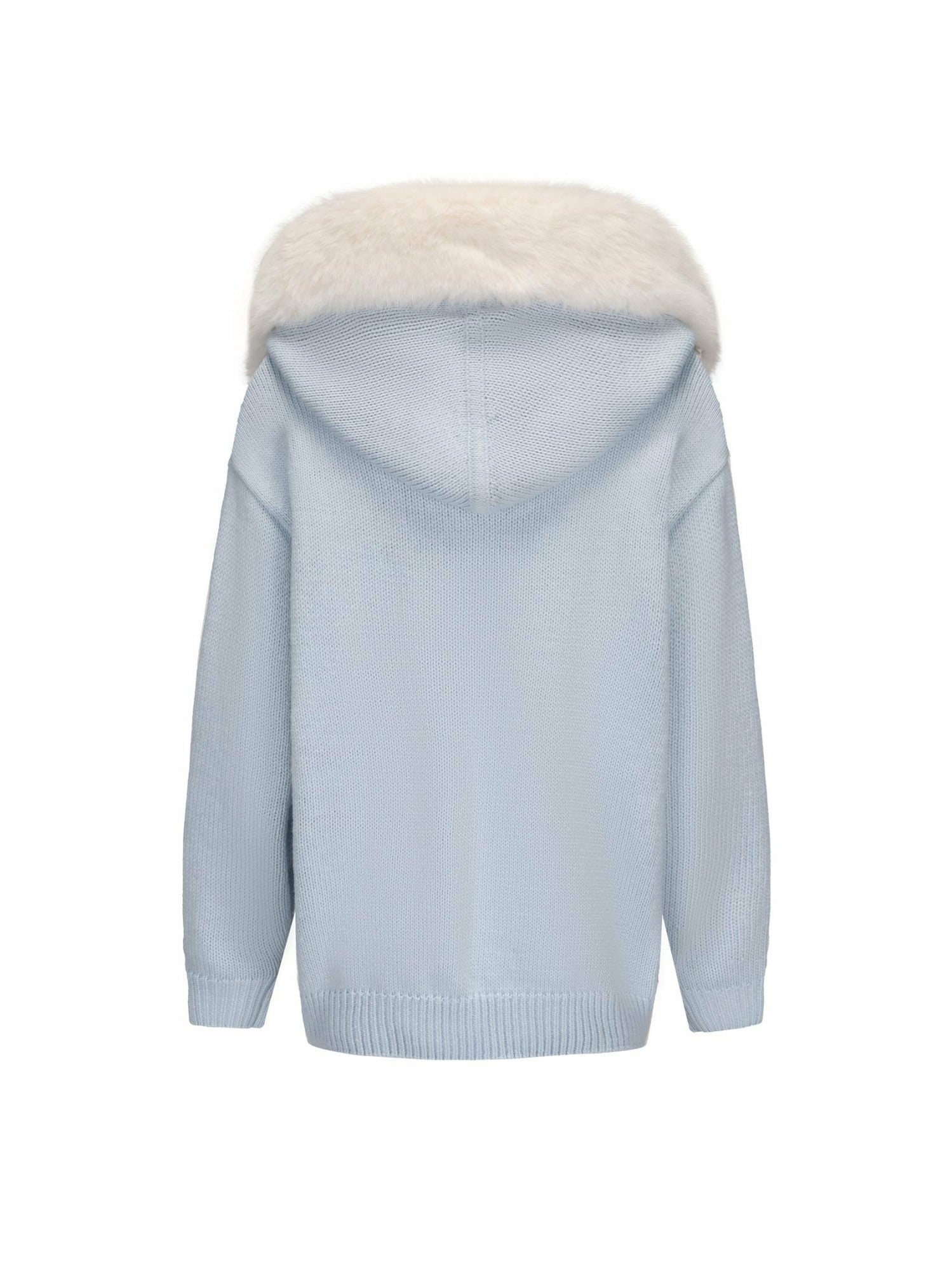 Nana Jacqueline Ava Fur Sweatshirt: Blue Sweatshirt for Ski Resort Blue