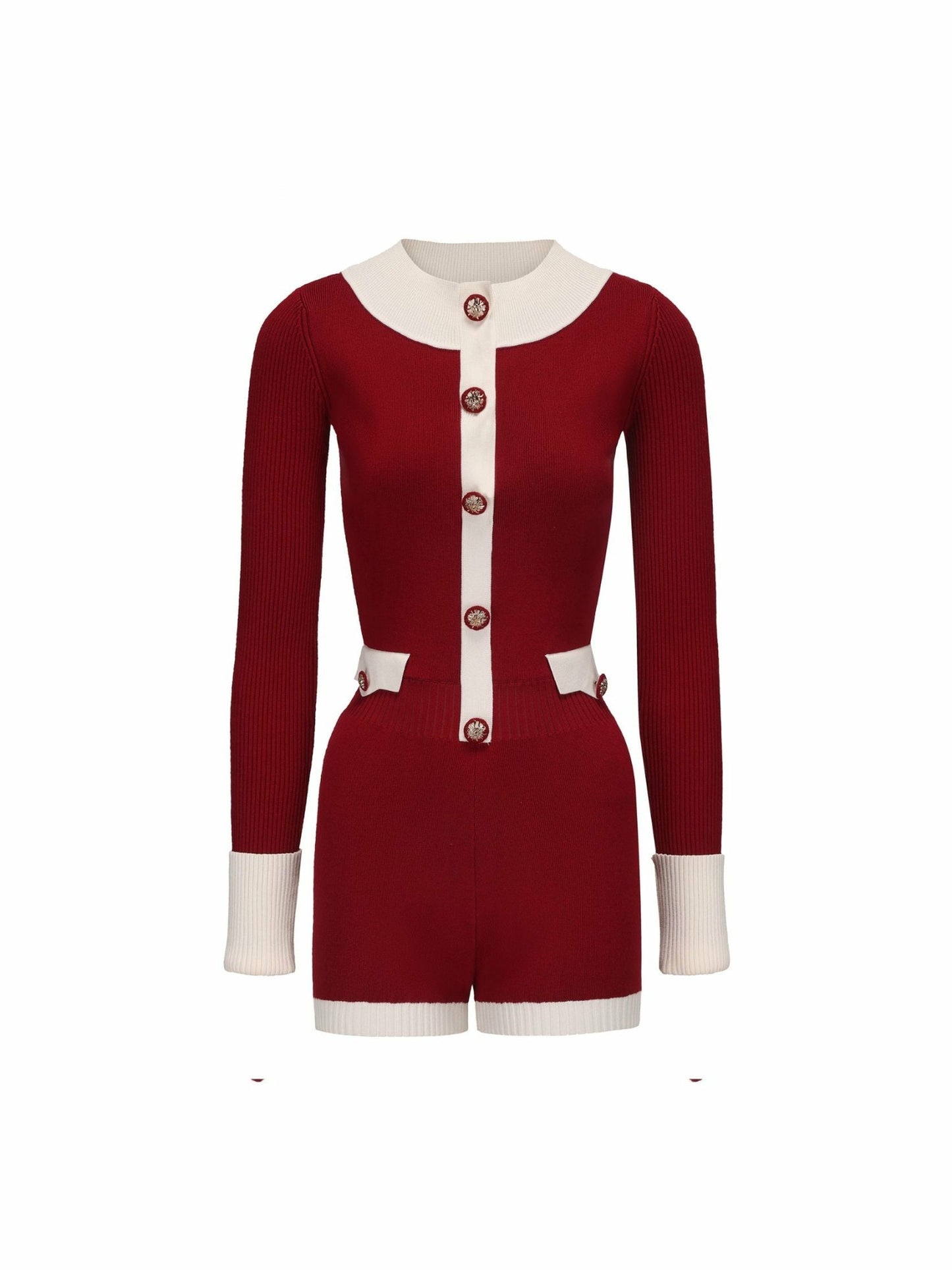 Nana Jacqueline Francesca Jumpsuit: Red Jumpsuit for Holiday Party Red