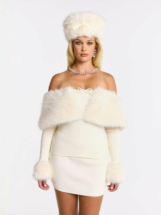 Nana Jacqueline Nadine Top: White Top for Wedding After-Party White