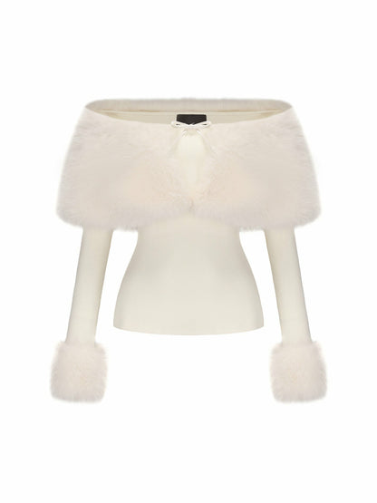 Nana Jacqueline Nadine Top: White Top for Wedding After-Party White