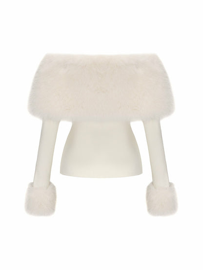 Nana Jacqueline Nadine Top: White Top for Wedding After-Party White