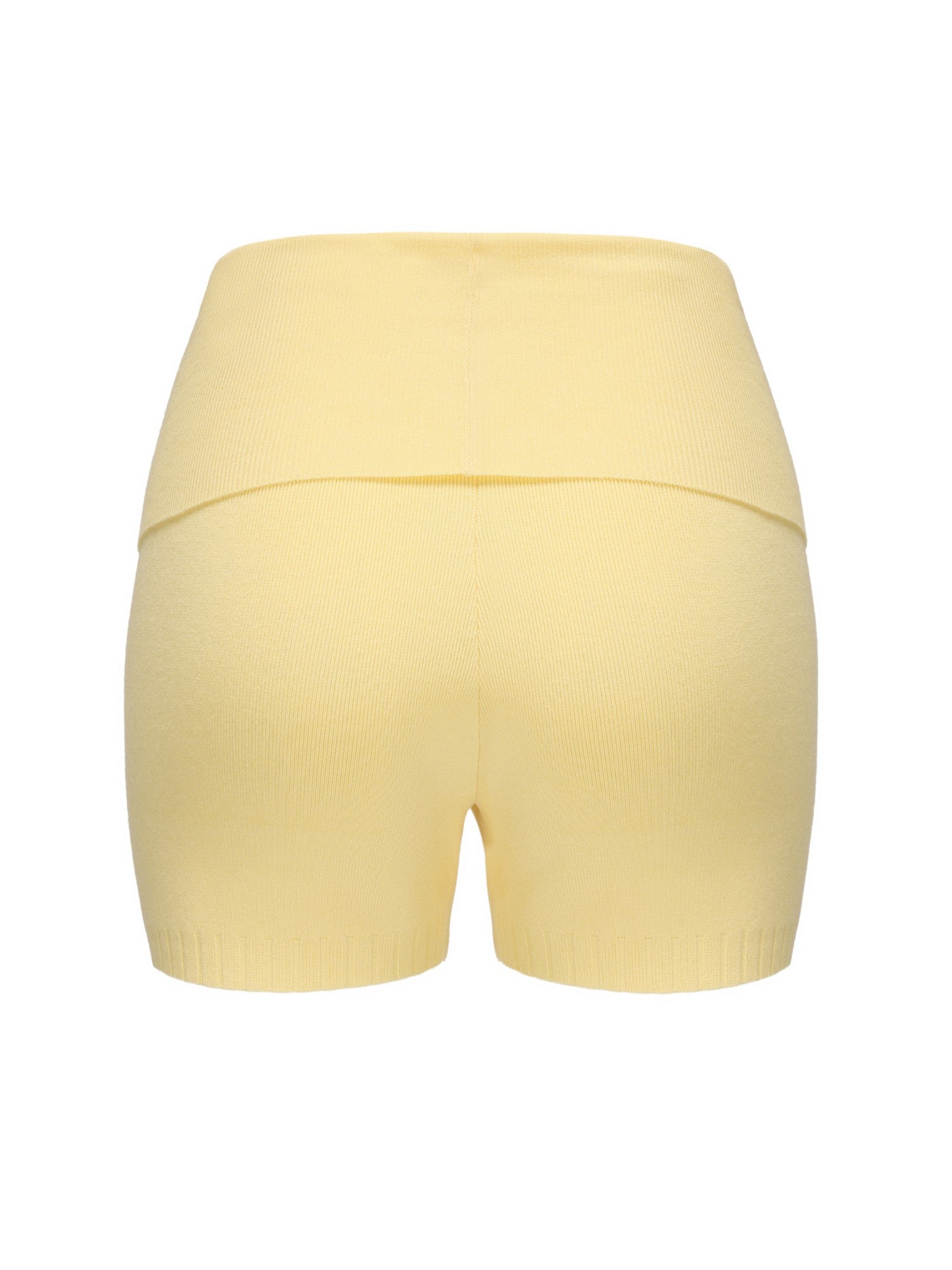 Nana Jacqueline Holly Shorts: Yellow Shorts for Resort Vacation Yellow