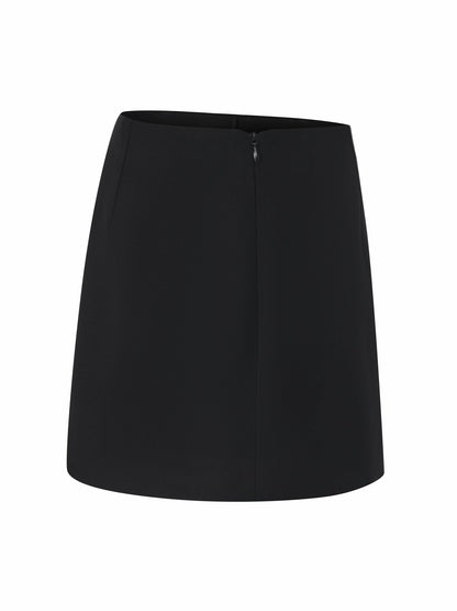 Nana Jacqueline Alina Straight Mini Black Skirt Black