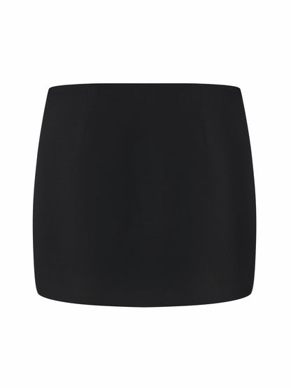 Nana Jacqueline Alina Straight Mini Black Skirt Black