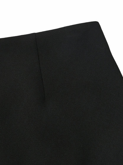 Nana Jacqueline Alina Straight Mini Black Skirt Black