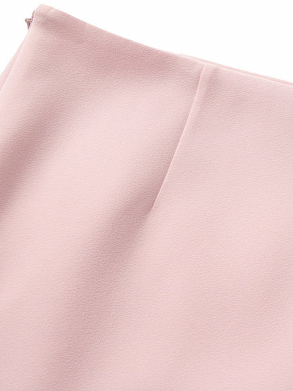 Nana Jacqueline Alina Straight Mini Pink Skirt Pink