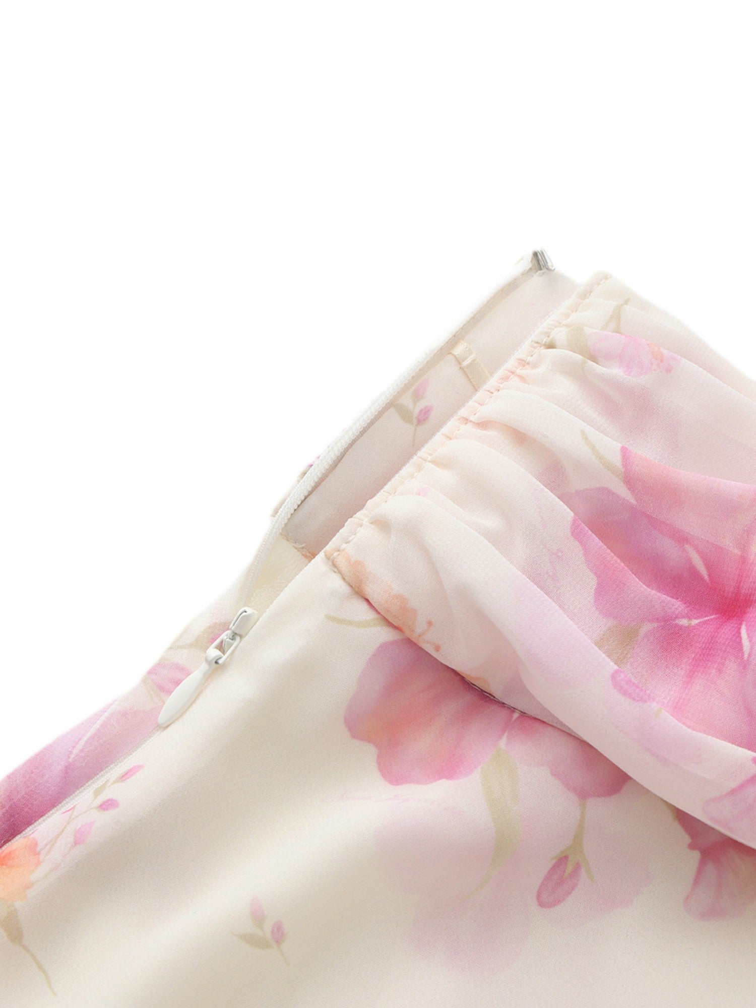 Nana Jacqueline Ophelia Rosette Floral Ivory Skirt Beige