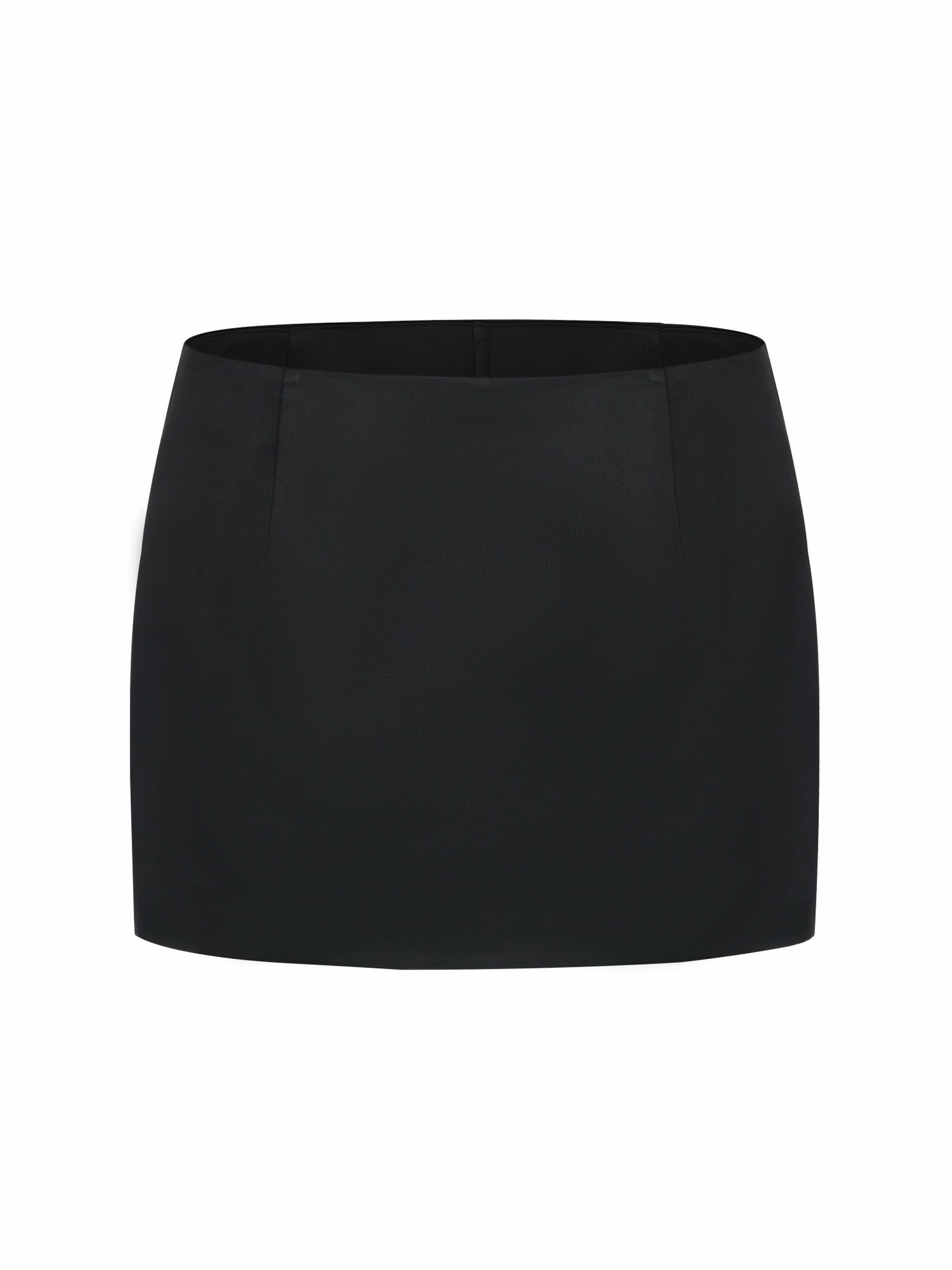 Nana Jacqueline Ayla Satin Mini Black Skirt Black