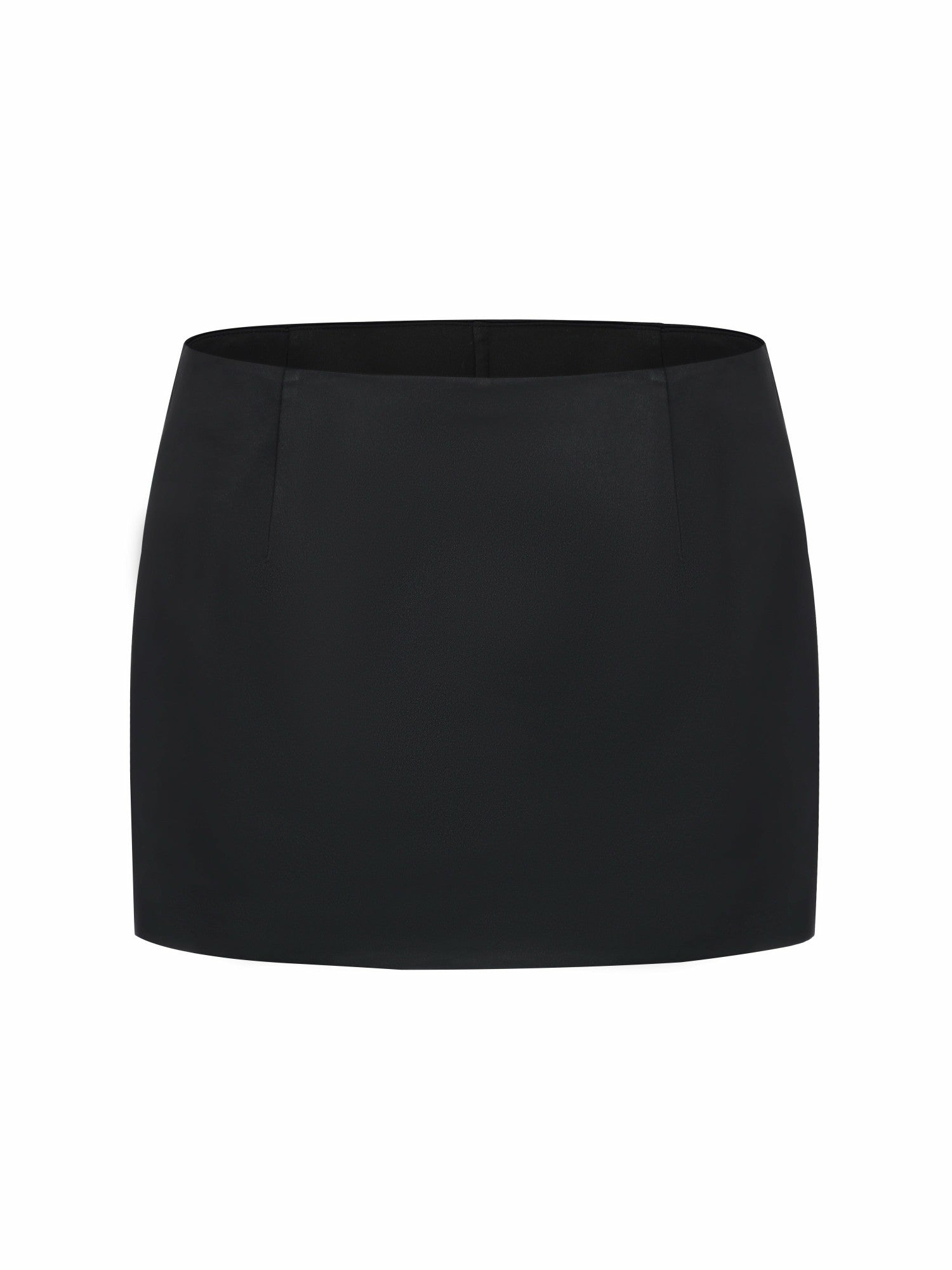 Nana Jacqueline Ayla Satin Mini Black Skirt Black