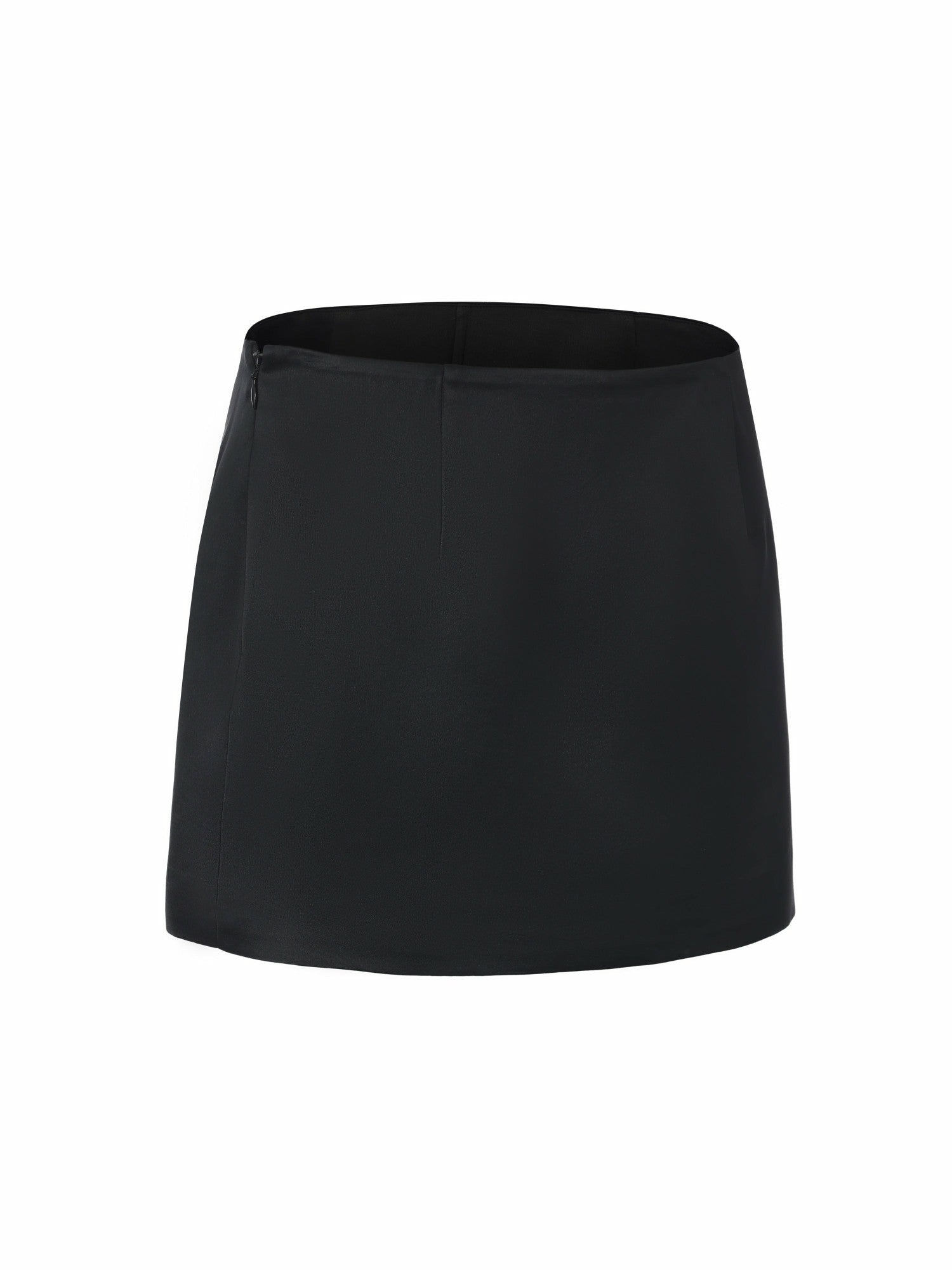 Nana Jacqueline Ayla Satin Mini Black Skirt Black