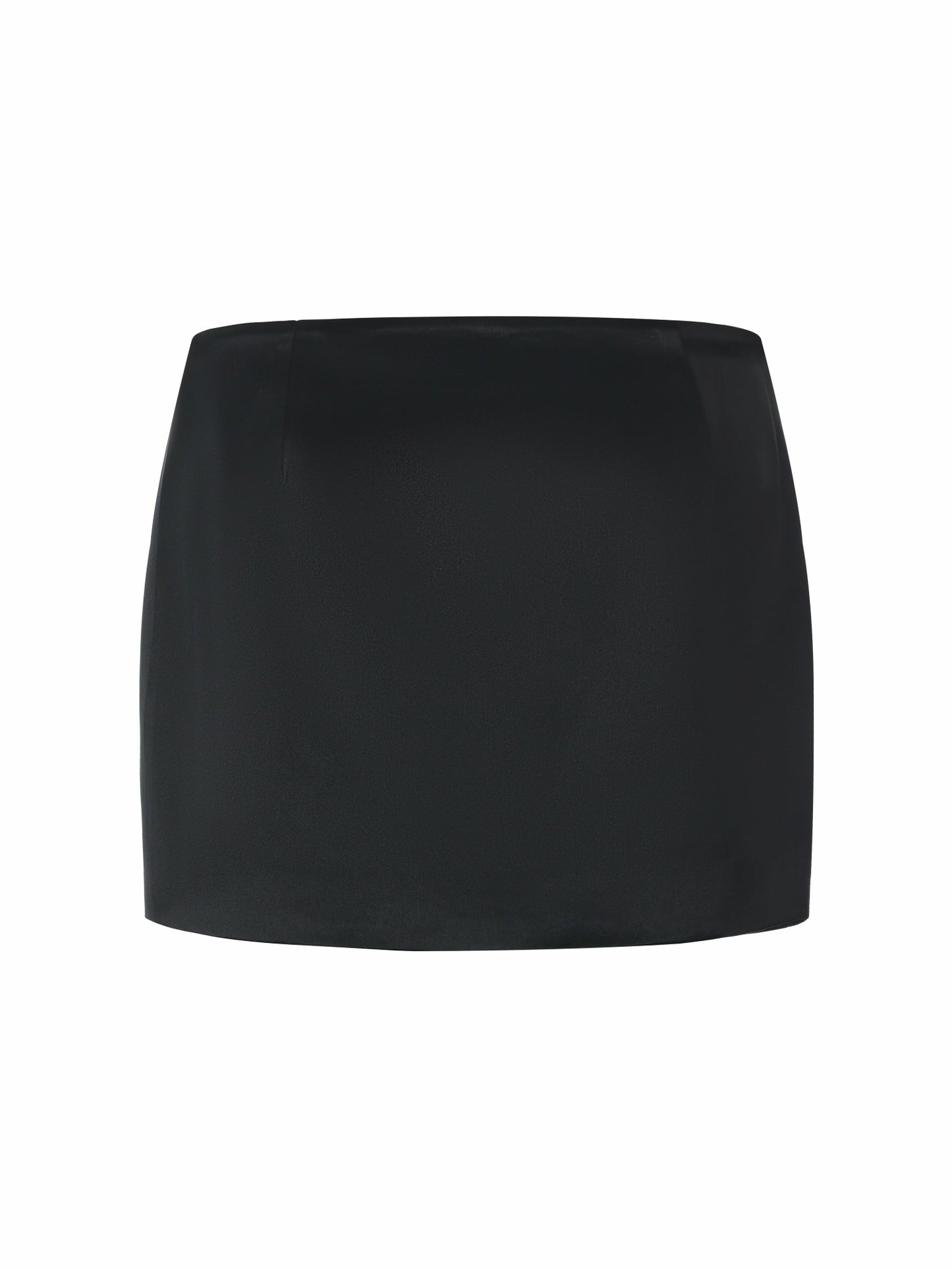 Nana Jacqueline Ayla Satin Mini Black Skirt Black