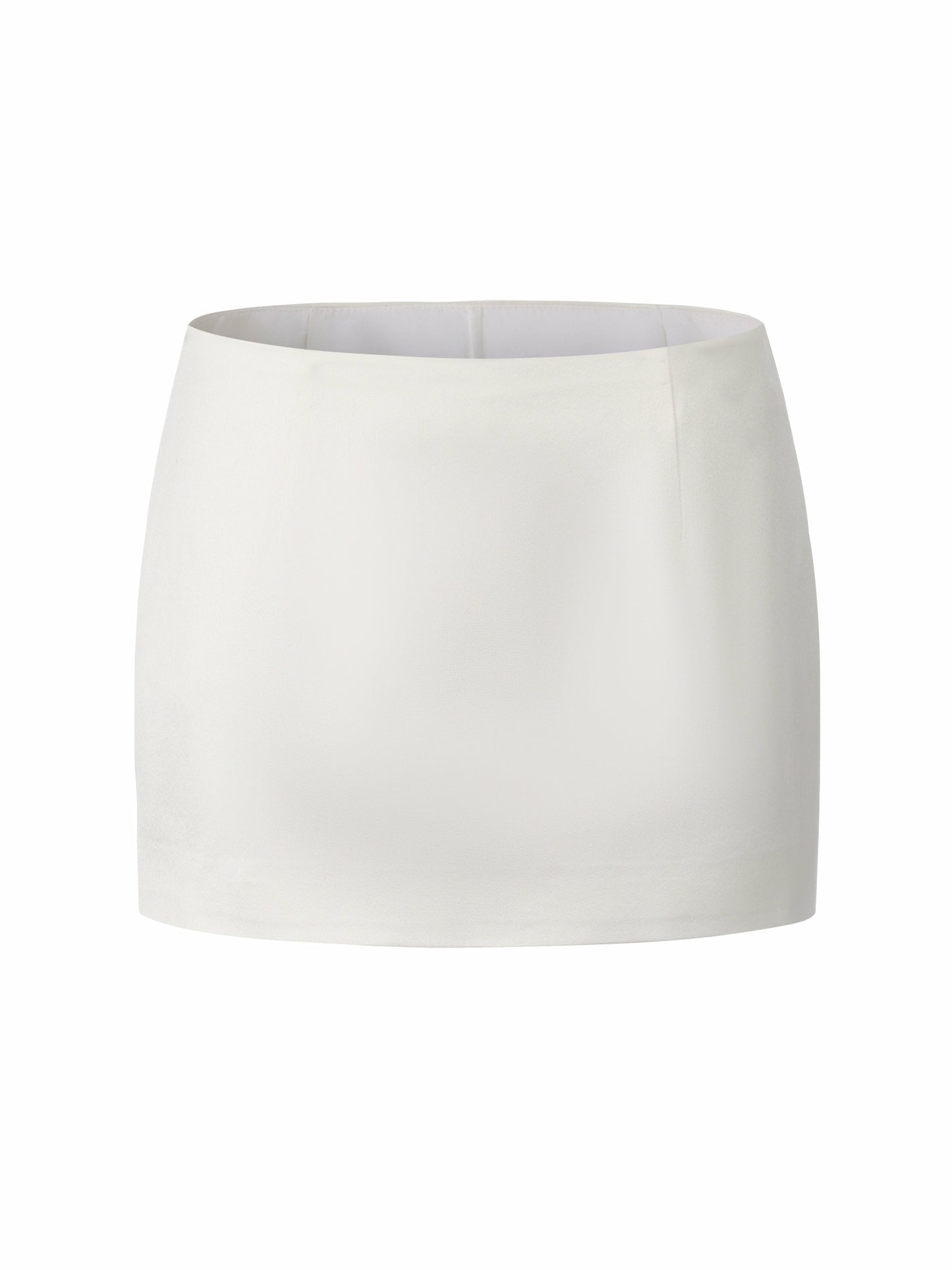Nana Jacqueline Ayla A-Line Satin White Skirt White
