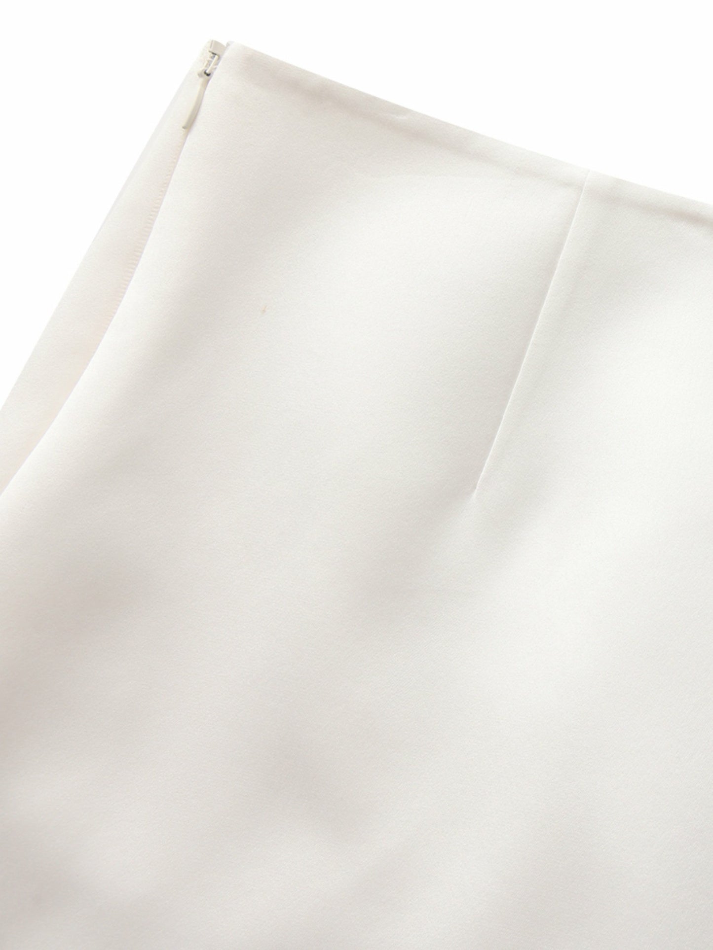 Nana Jacqueline Ayla A-Line Satin White Skirt White