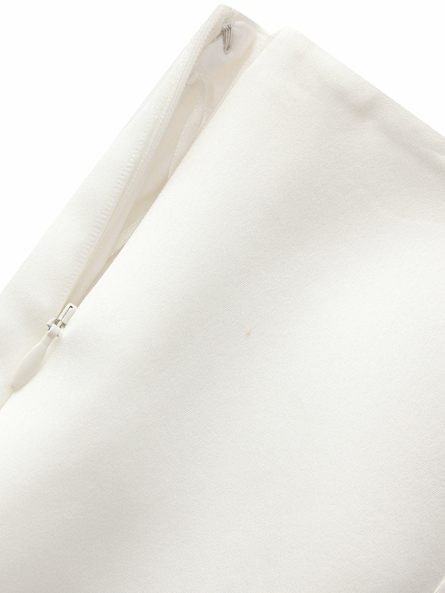 Nana Jacqueline Ayla A-Line Satin White Skirt White