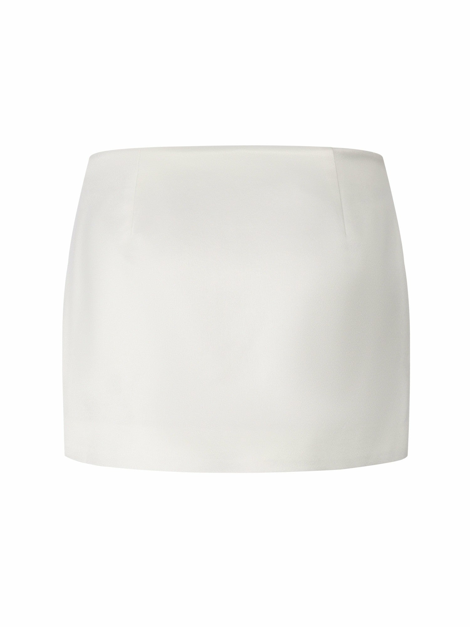 Nana Jacqueline Ayla A-Line Satin White Skirt White