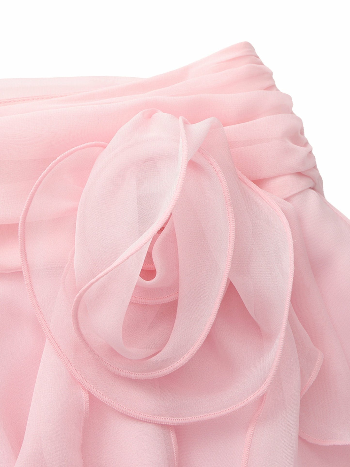 Nana Jacqueline Ophelia Rosette Ruched Pink Skirt Pink