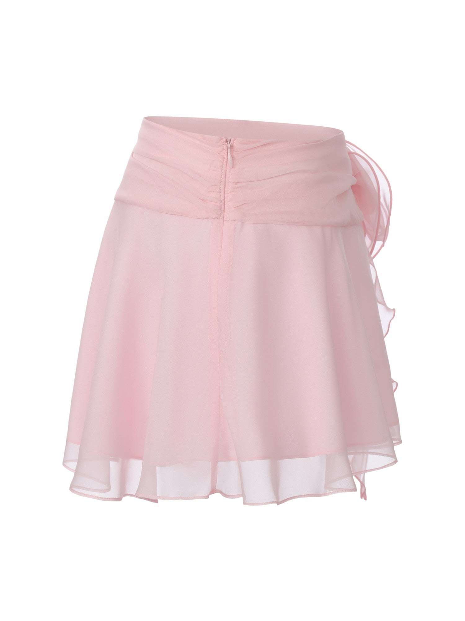 Nana Jacqueline Ophelia Rosette Ruched Pink Skirt Pink