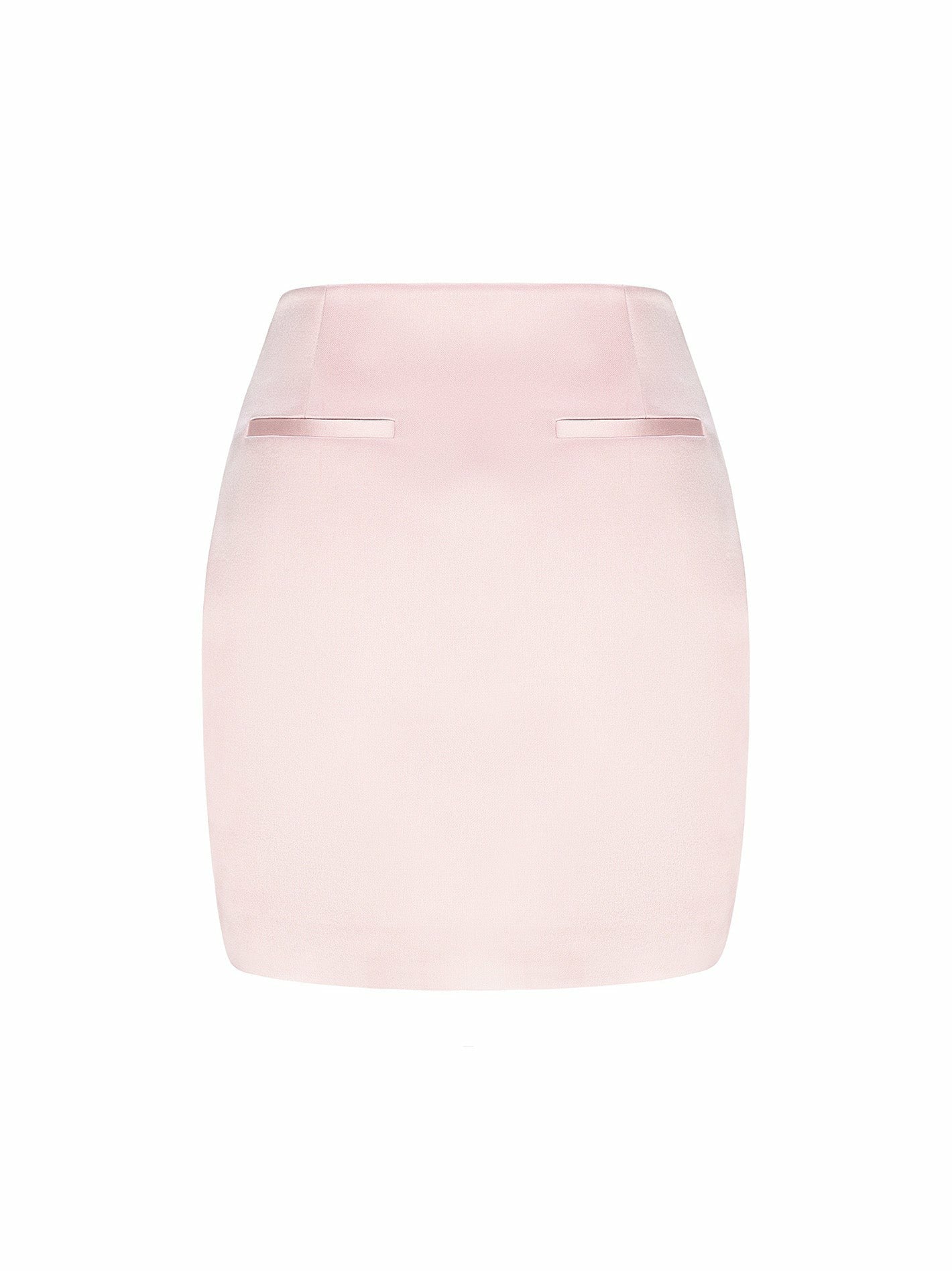 Nana Jacqueline Cassandra Skirt: Pink Satin Skirt for Date Night Pink