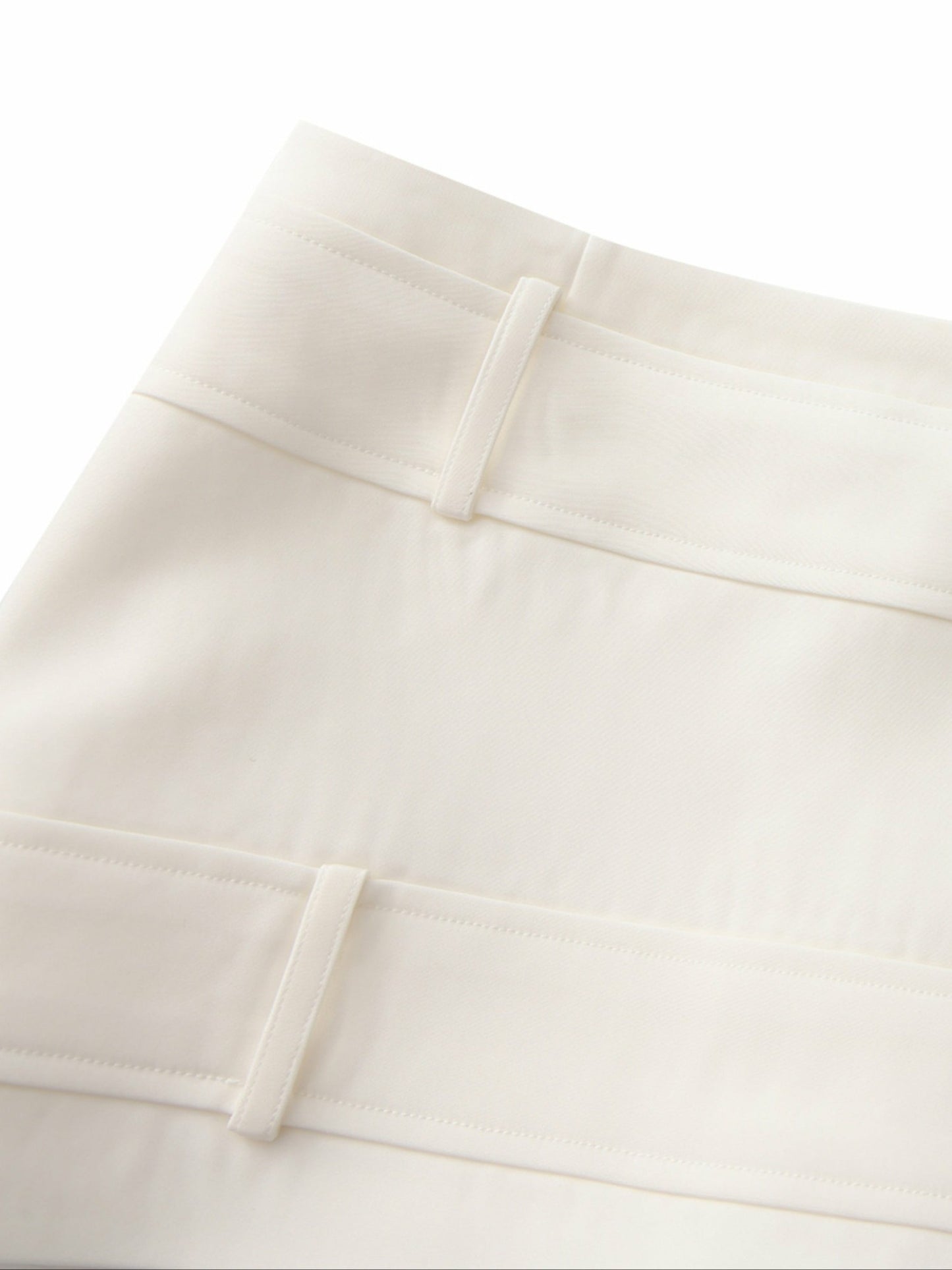 Nana Jacqueline Lou Double-Belt Buckle White Skort White