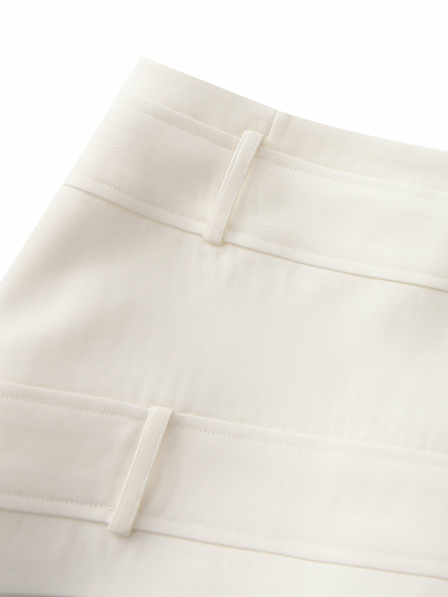 Nana Jacqueline Lou Double-Belt Buckle White Skort White