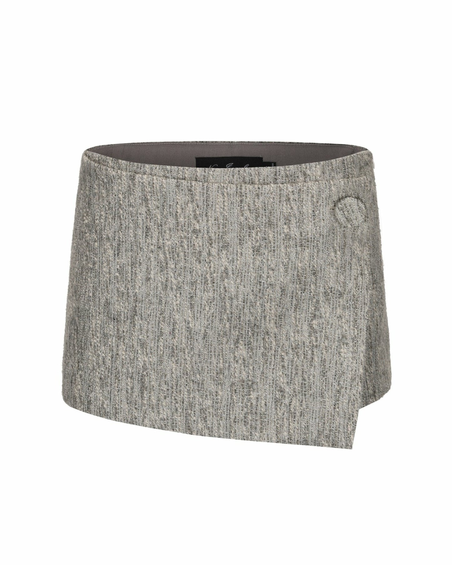 Nana Jacqueline Francesca Mini Skirt: Gray Mini Skirt for Brunch Gray