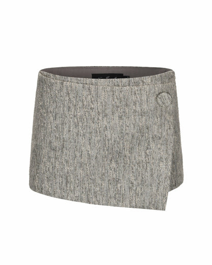 Nana Jacqueline Francesca Mini Skirt: Gray Mini Skirt for Brunch Gray