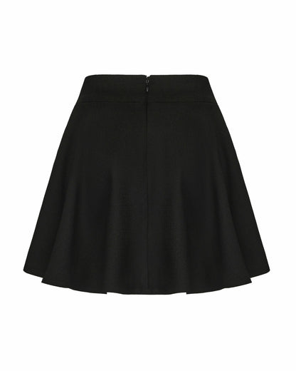 Nana Jacqueline Blakely Skirt: Black Mini Skirt for Date Night Black