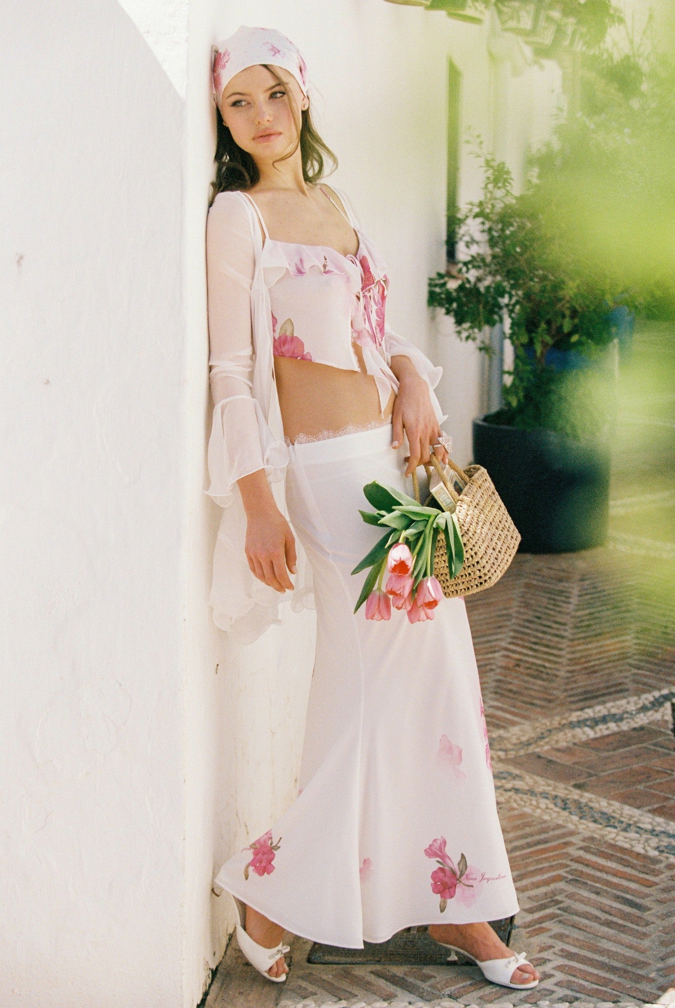 Nana Jacqueline Vivienne Skirt: Pink Maxi Skirt for Garden Party Pink